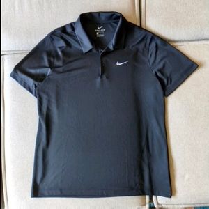 Nike Dry Fit Black Polo Shirt